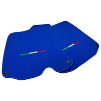 Blue Floor Mats For Ferrari Roma (2021-2024) Italian Edition - AutoWin