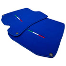 Blue Floor Mats For Ferrari Roma (2021-2024) Italian Edition - AutoWin