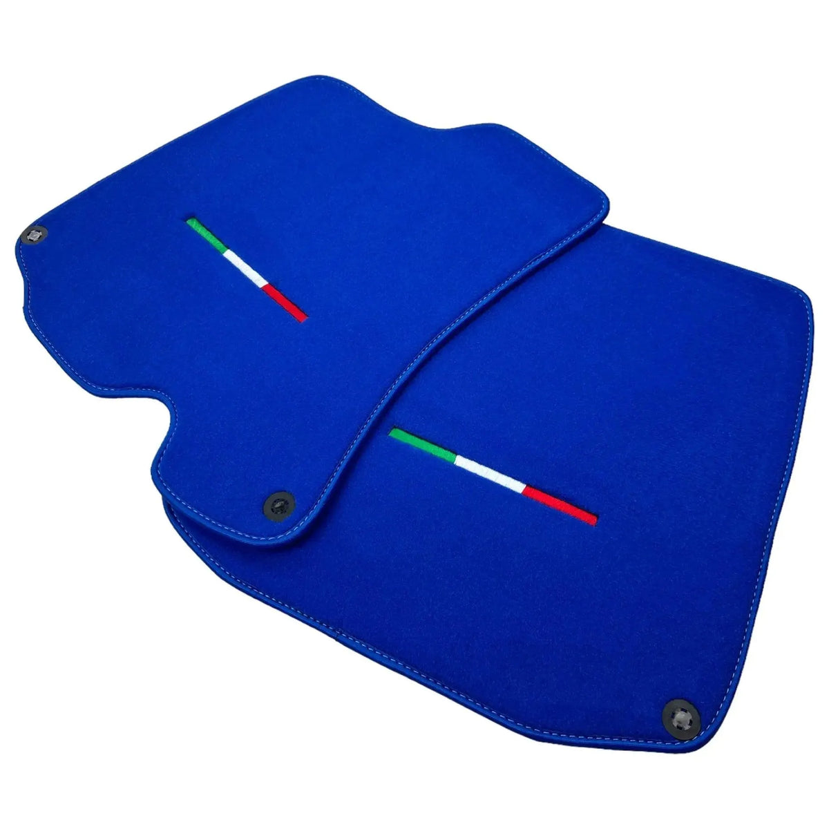Blue Floor Mats For Ferrari Roma (2021-2027) Italian Edition - AutoWin