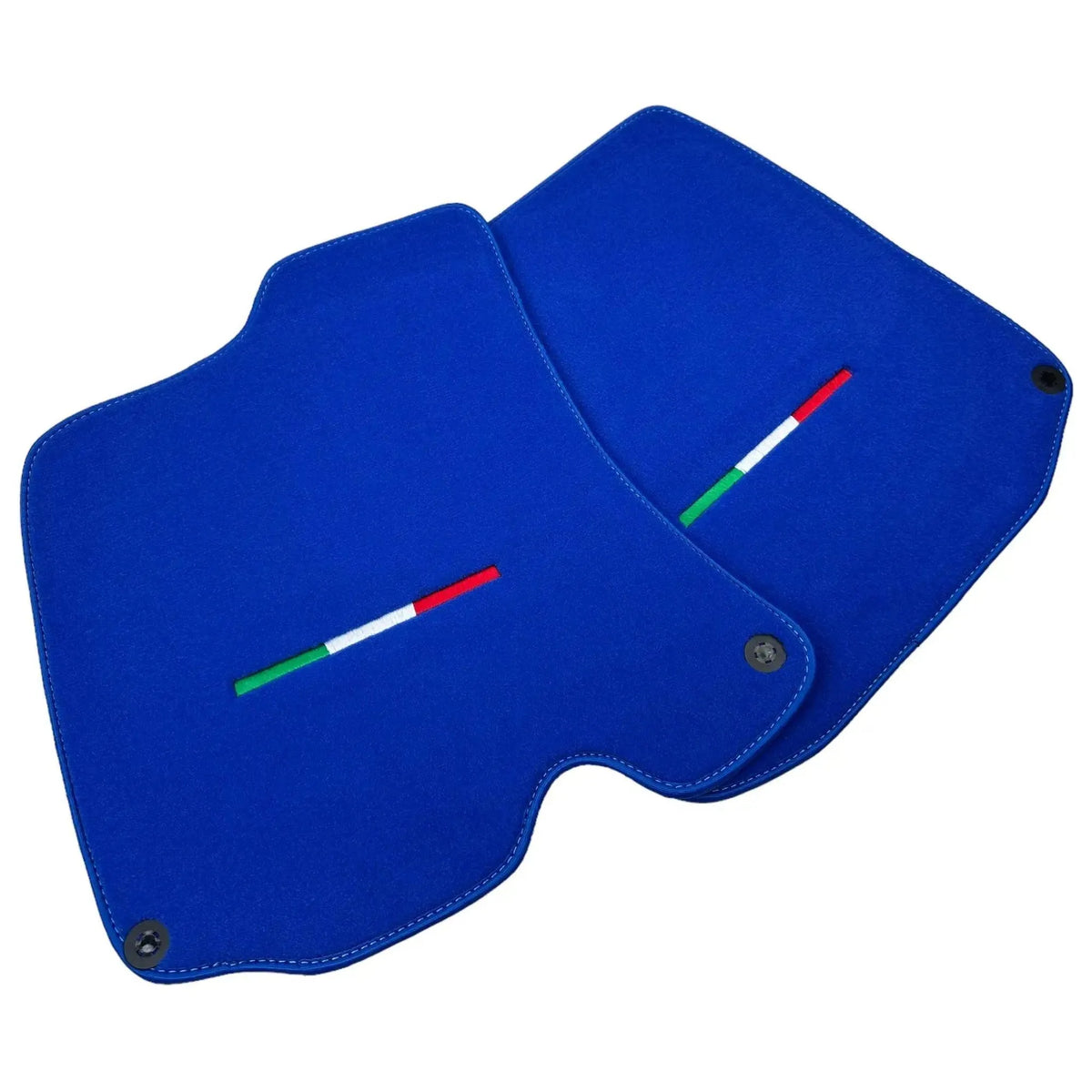 Blue Floor Mats For Ferrari Roma (2021-2027) Italian Edition - AutoWin