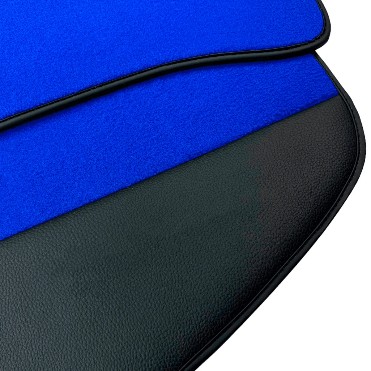 Blue Floor Mats for Ferrari SF90 Stradale (2019-2024) with Leather