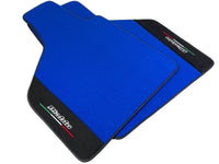 Blue Floor Mats for Lamborghini Diablo 1990-2001 With Alcantara Leather - AutoWin
