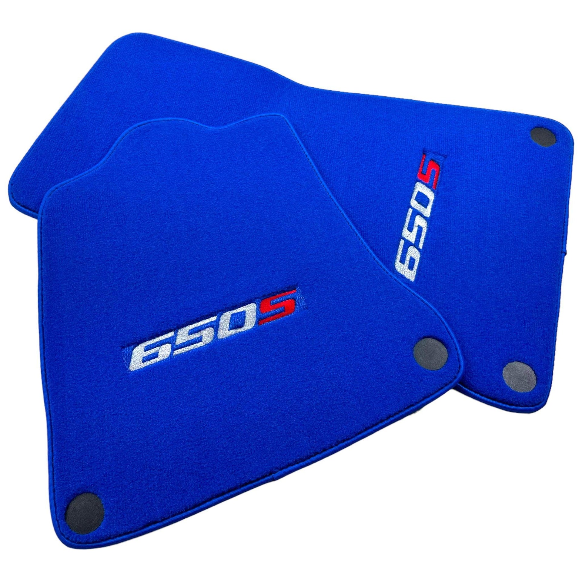 Blue Floor Mats For McLaren 650S Tailored - AutoWin