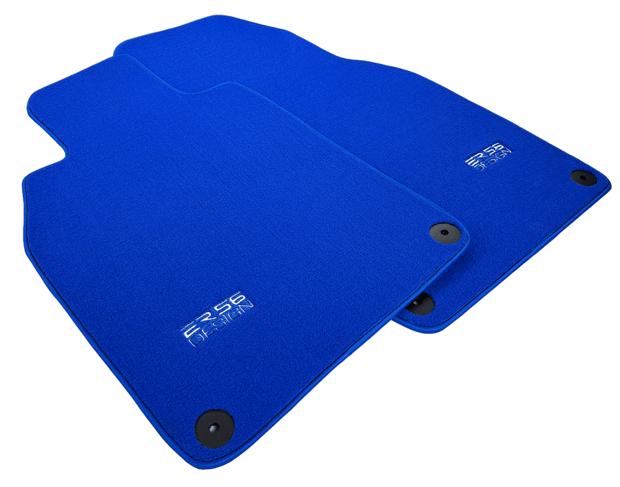 Blue Floor Mats for Porsche 718 Boxster (2016-2023) | Er56 Design - AutoWin
