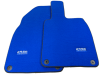 Blue Floor Mats for Porsche 981 Boxster (2013-2016) ER56 Design - AutoWin
