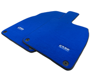 Blue Floor Mats for Porsche 981 Boxster (2013-2016) ER56 Design - AutoWin