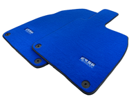 Blue Floor Mats for Porsche 981 Boxster (2013-2016) ER56 Design - AutoWin