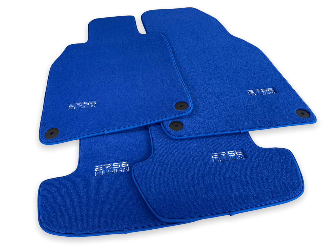 Blue Floor Mats for Porsche Cayenne (2018-2023) | ER56 Design - AutoWin