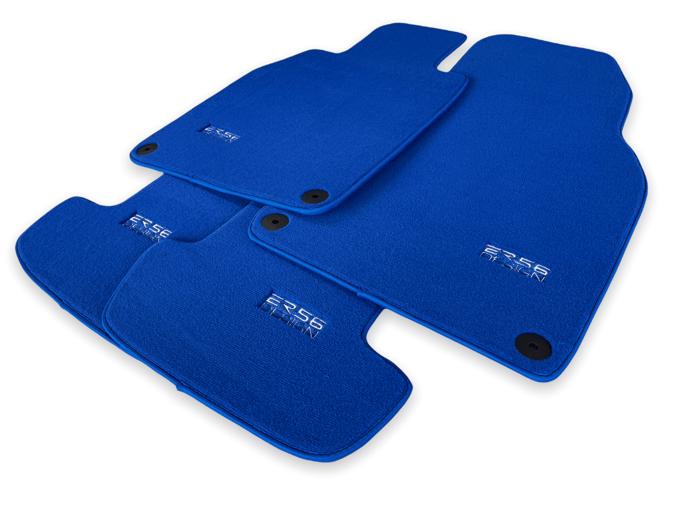 Blue Floor Mats for Porsche Taycan (2019-2023) | ER56 Design - AutoWin