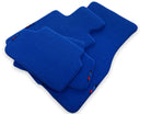 Blue Mats For BMW 5 Series E34 Sedan With M Package - AutoWin