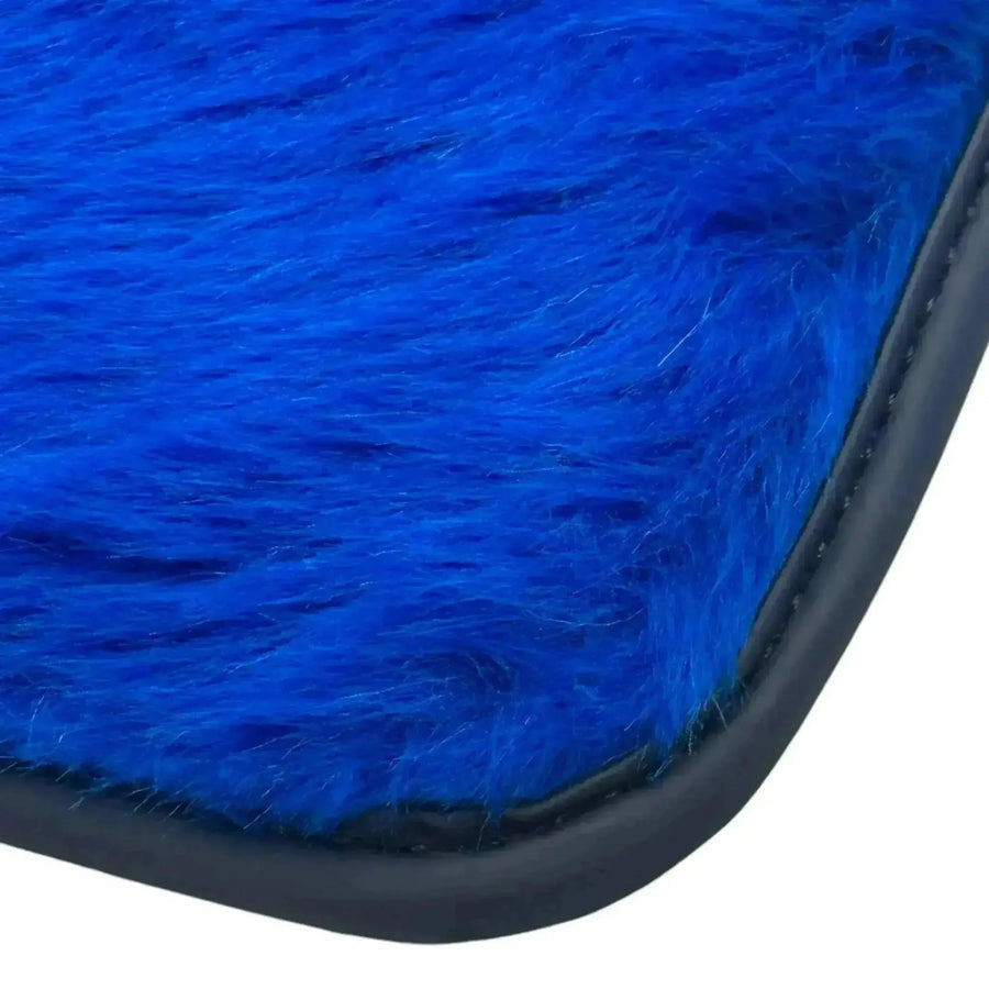 Blue Sheepskin Floor Mats for Rolls-Royce Wraith (2013-2023) - AutoWin