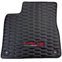Carbon Fiber Floor Mats for Lamborghini Urus with Red Stitching - AutoWin