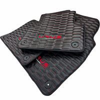 Carbon Fiber Floor Mats for Lamborghini Urus with Red Stitching - AutoWin