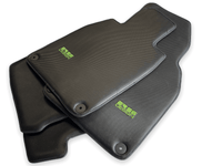 Carbon Fiber Floor Mats for Porsche Cayenne (2018-2023) Green Sewing - AutoWin