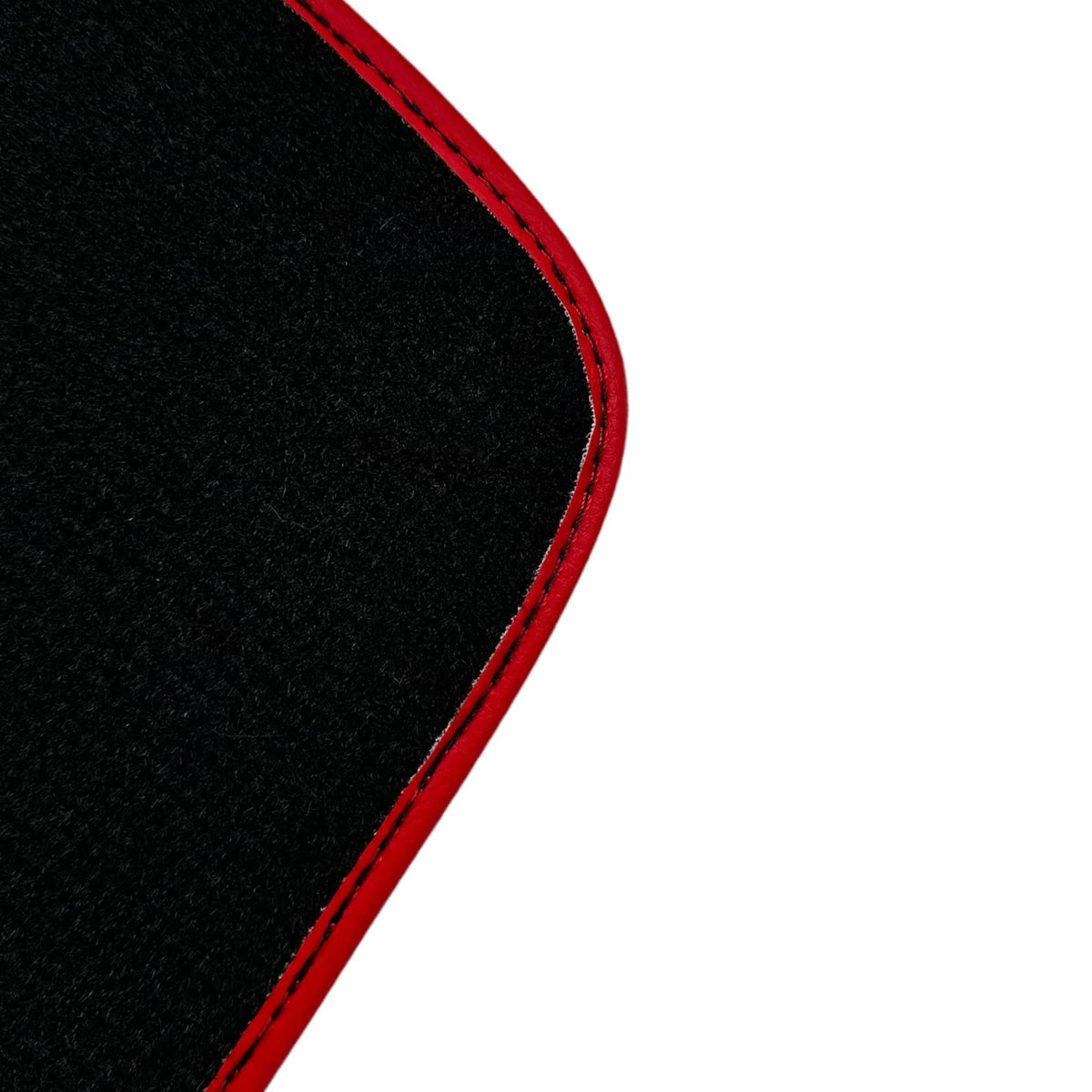 Carbon Fiber Leather Floor Mats for Ferrari F12 Berlinetta (2012-2022) | Red Trim