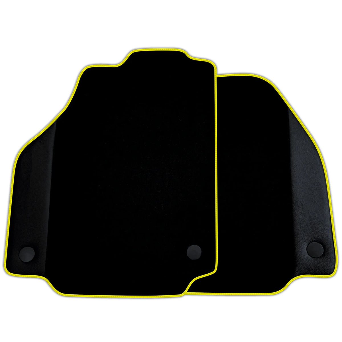 Custom Black Floor Mats for Ferrari 458 GT2 (2012-2015) With Leather | Various Trim Colors