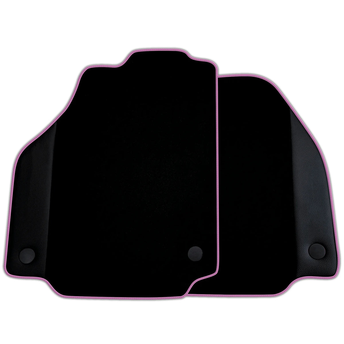 Custom Black Floor Mats for Ferrari F8 Spider (2019-2023) with Leather