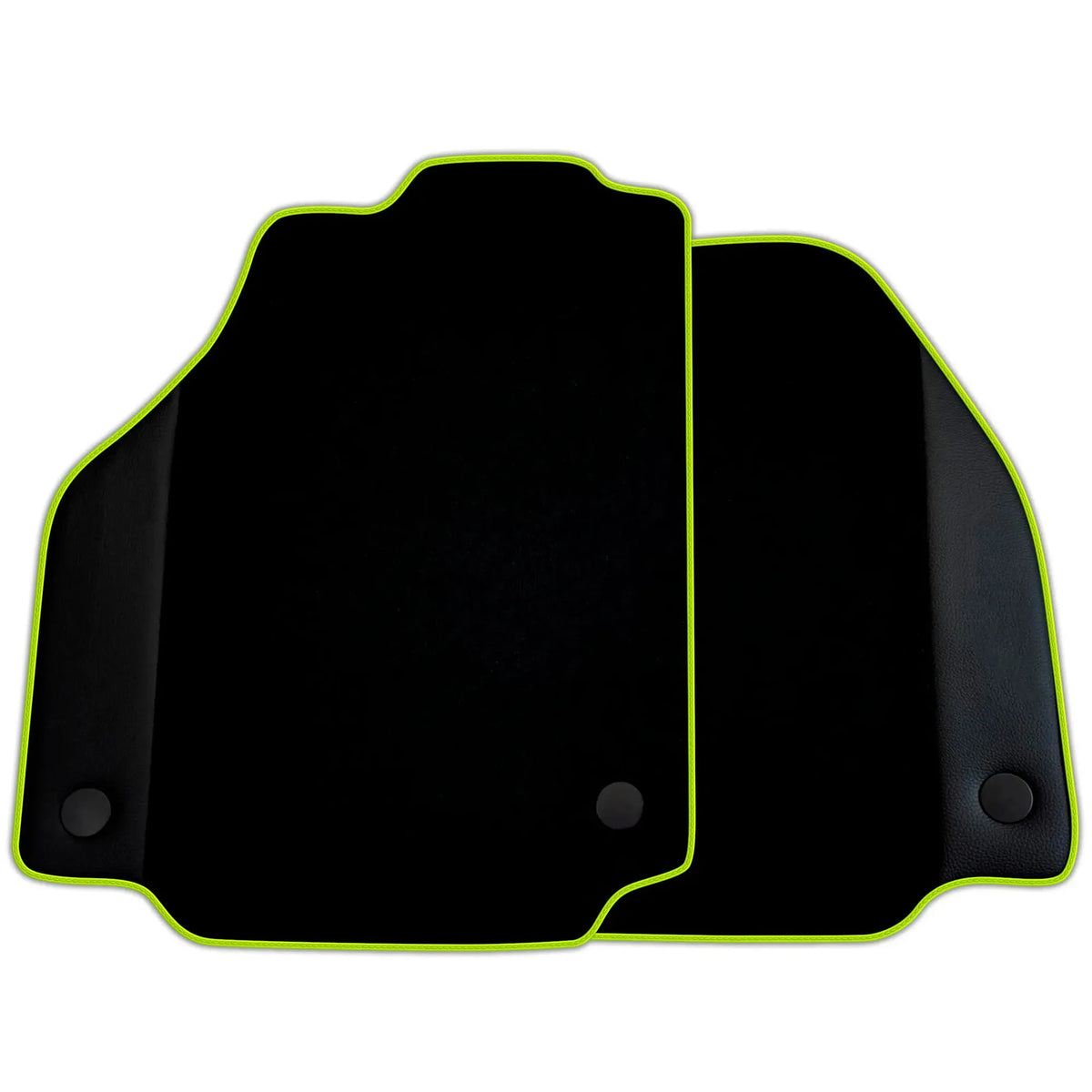 Custom Black Floor Mats for Ferrari F8 Tributo (2019-2022) with Leather | Various Trim Colors