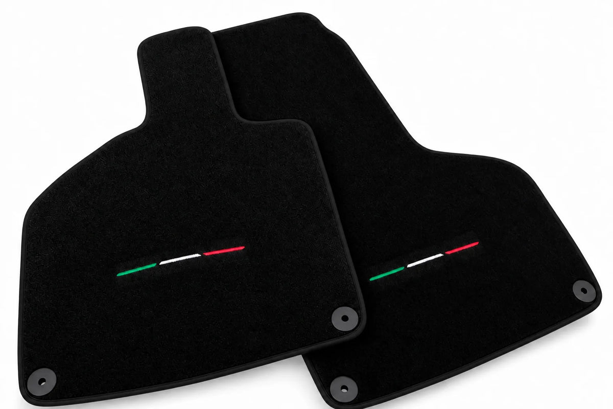 Custom Black Floor Mats for Lamborghini Huracan Sterrato (2023-2024) Black trim
