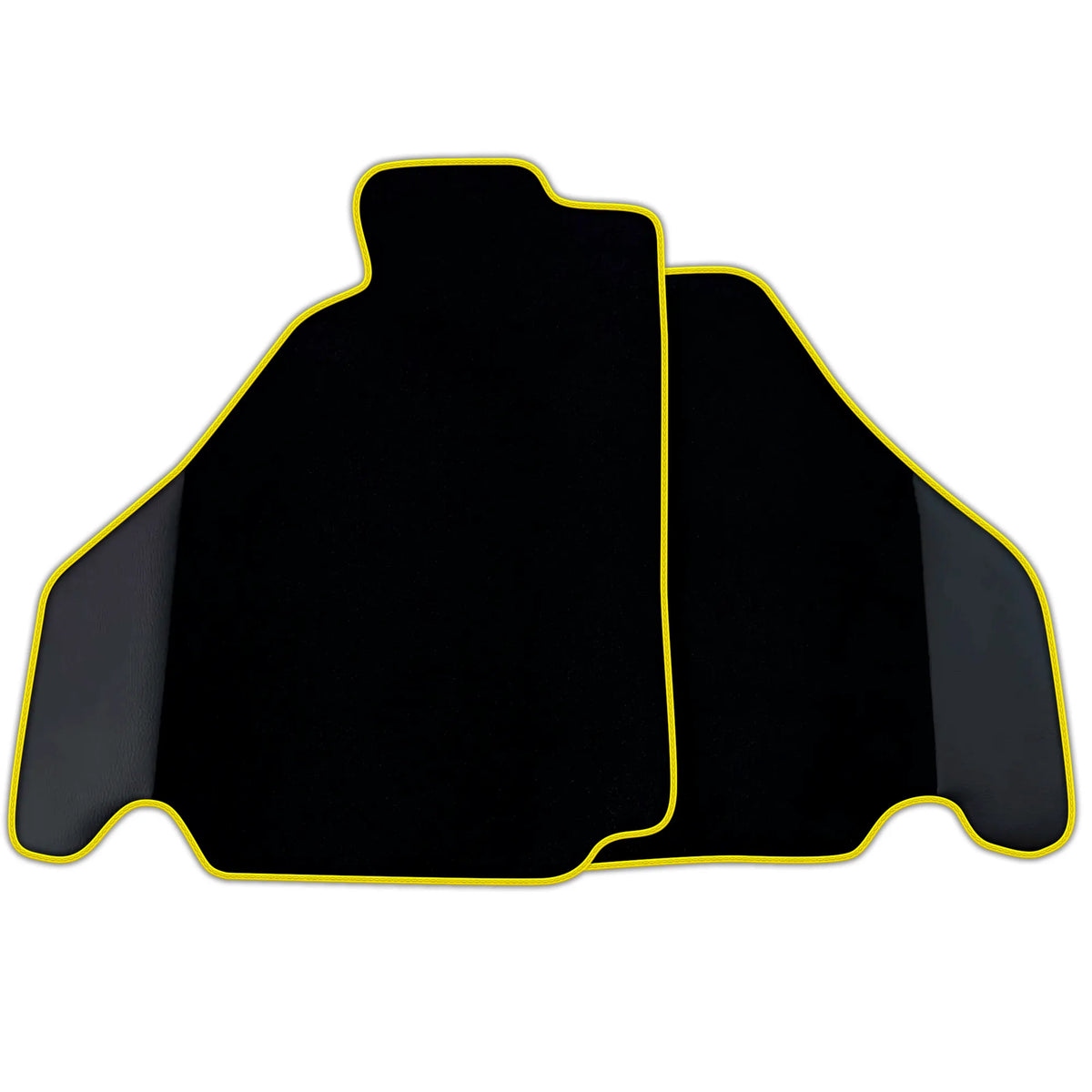 Customizable Black Floor Mats for Ferrari 360 (1999-2005) with Leather