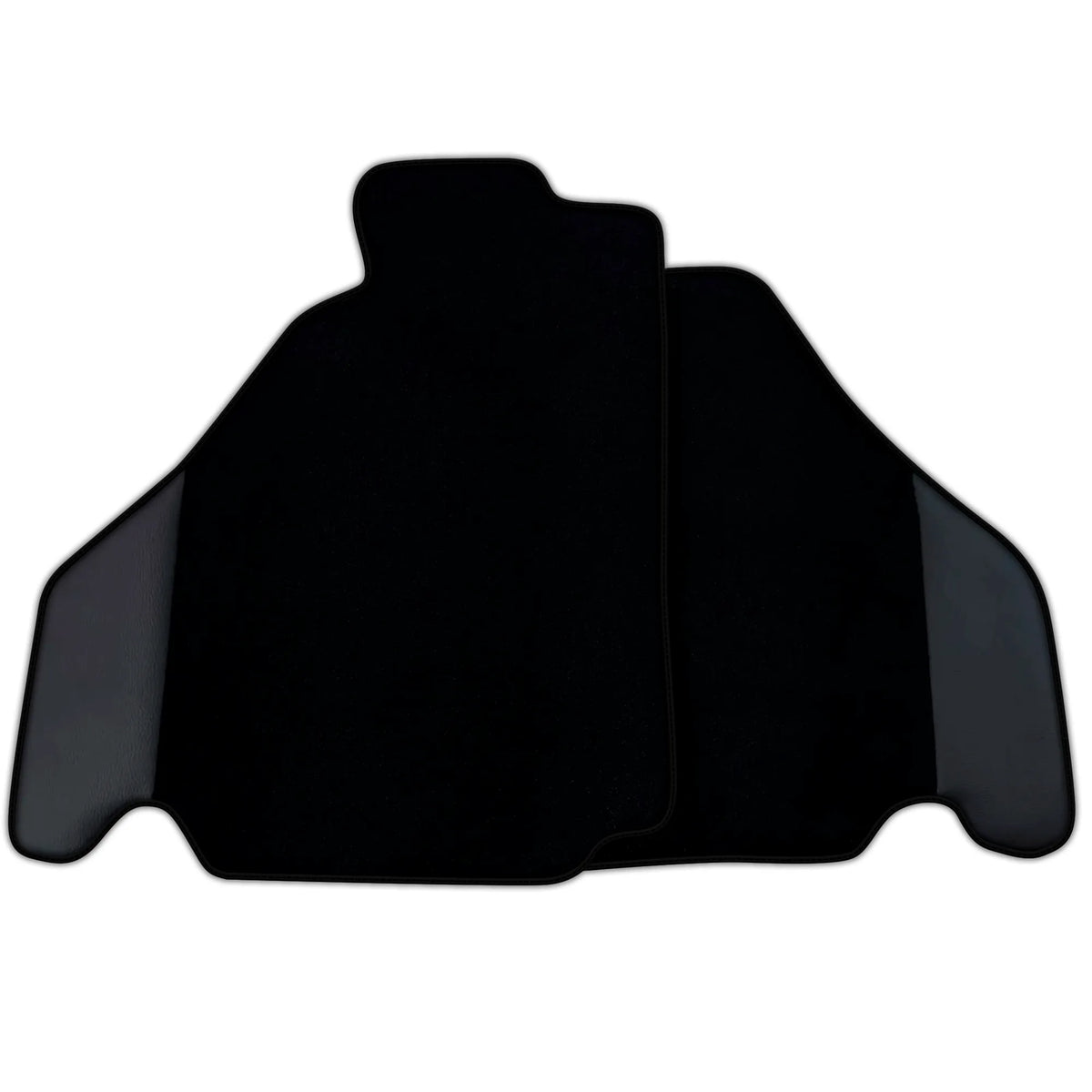 Customizable Black Floor Mats for Ferrari 360 (1999-2005) with Leather