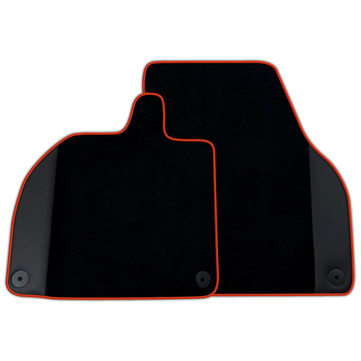Customizable Black Floor Mats with Leather for Lamborghini Revuelto (2024-2027)
