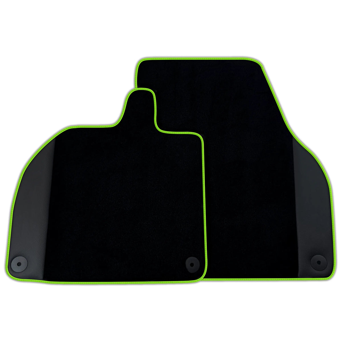 Customizable Black Floor Mats with Leather for Lamborghini Revuelto (2024-2027)