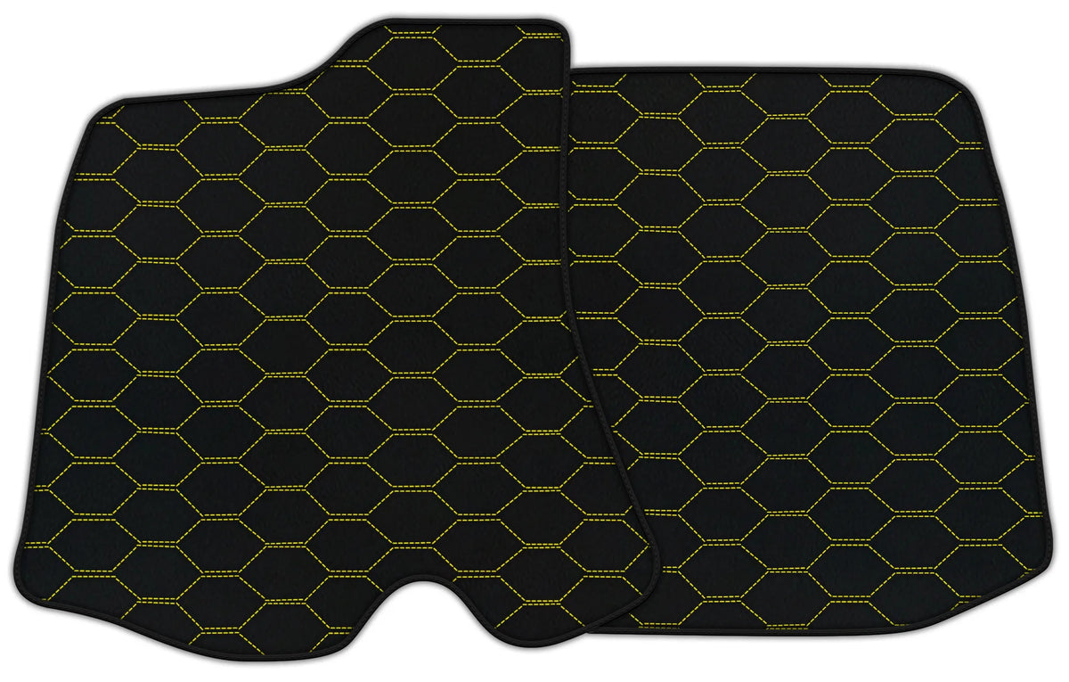 Customizable Leather Floor Mats with Divario Pattern for Ferrari Roma (2021-2027)
