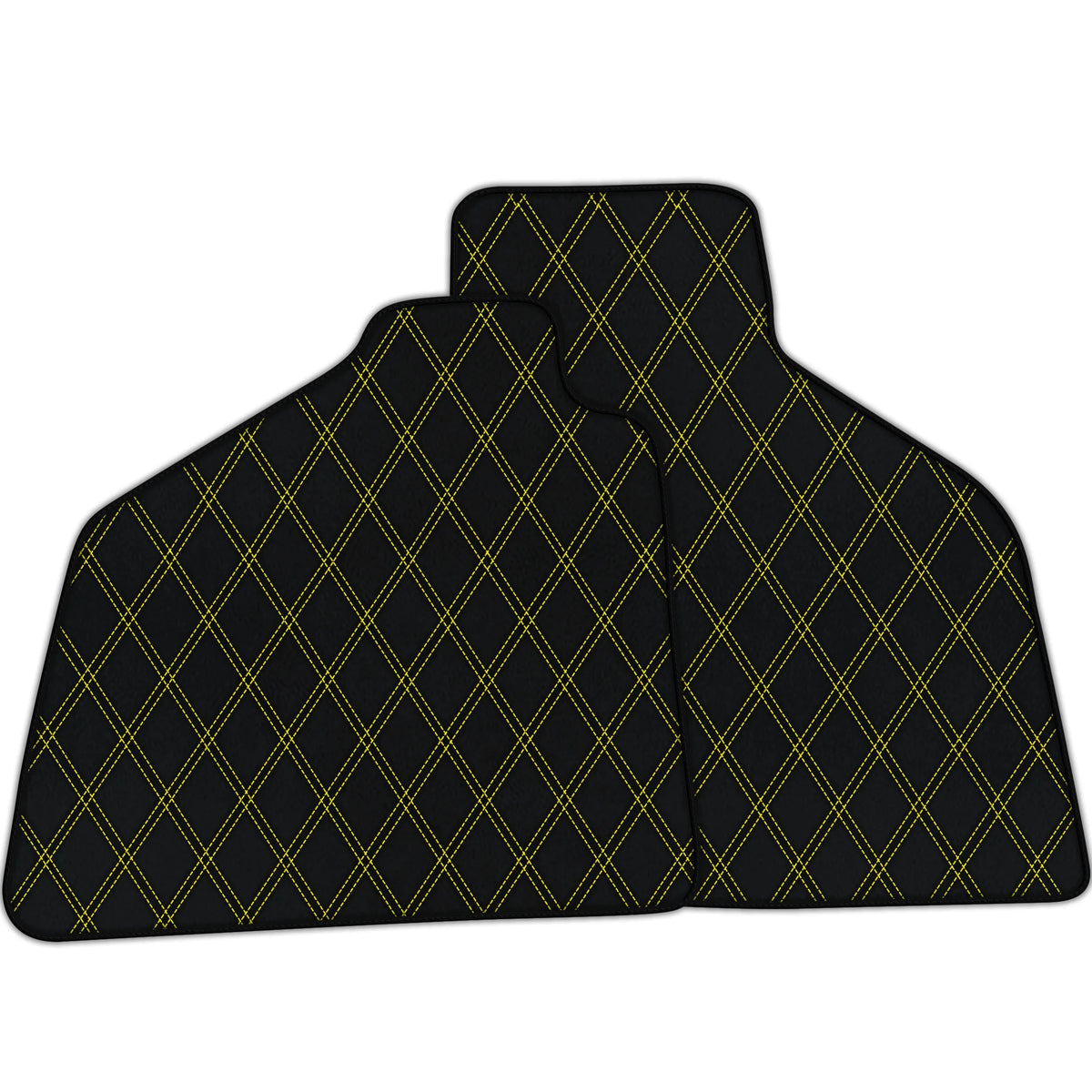 Customizable Leather Floor Mats with Double Diamond Pattern for Lamborghini Diablo (1990-2001)