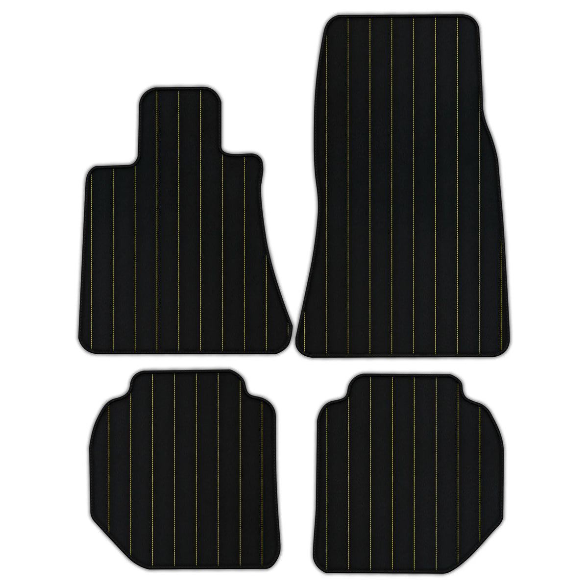 Customizable Leather Floor Mats with Line Pattern for Rolls Royce Ghost Series II (2021–2024)