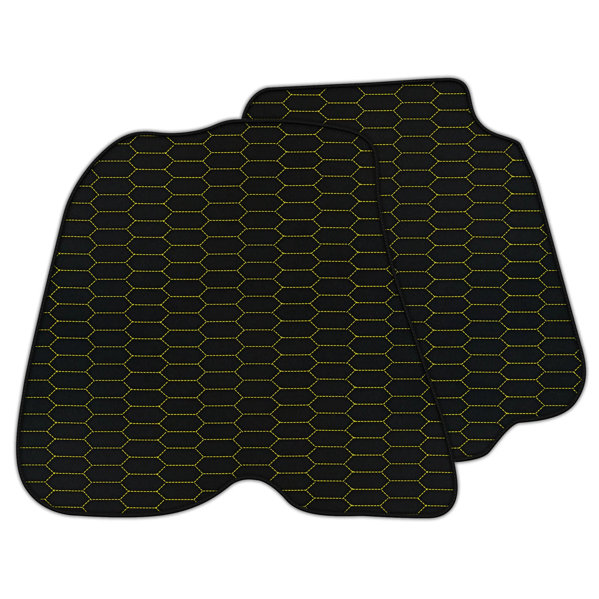 Customizable Leather Floor Mats with Raptor Hex Pattern for Ferrari 812 Superfast (2018-2023)