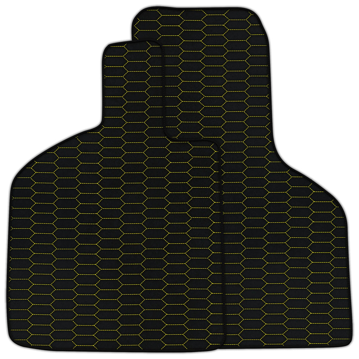 Customizable Leather Floor Mats with Raptor Hex Pattern for Lamborghini Huracan STO (2021-2024)
