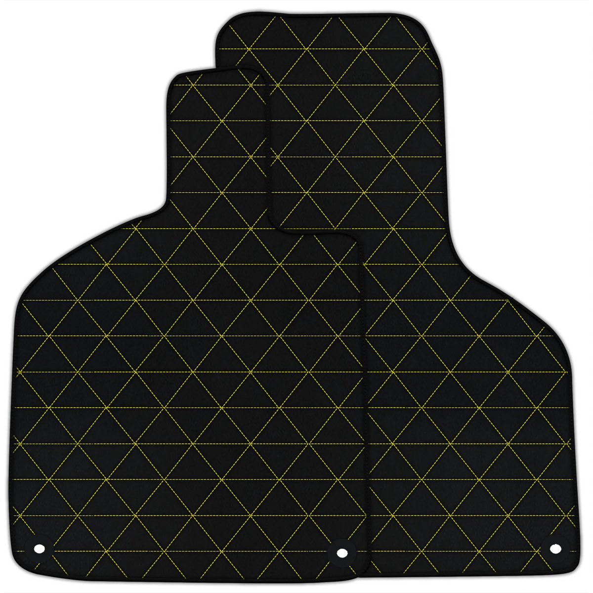 Customizable Leather Floor Mats with Triangle Pattern for Lamborghini Huracan EVO (2019-2024)