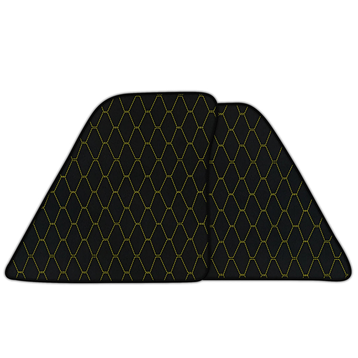 Customizable Leather Floor Mats with Vertical Hex Pattern for Ferrari 296 GTB (2022-2027)
