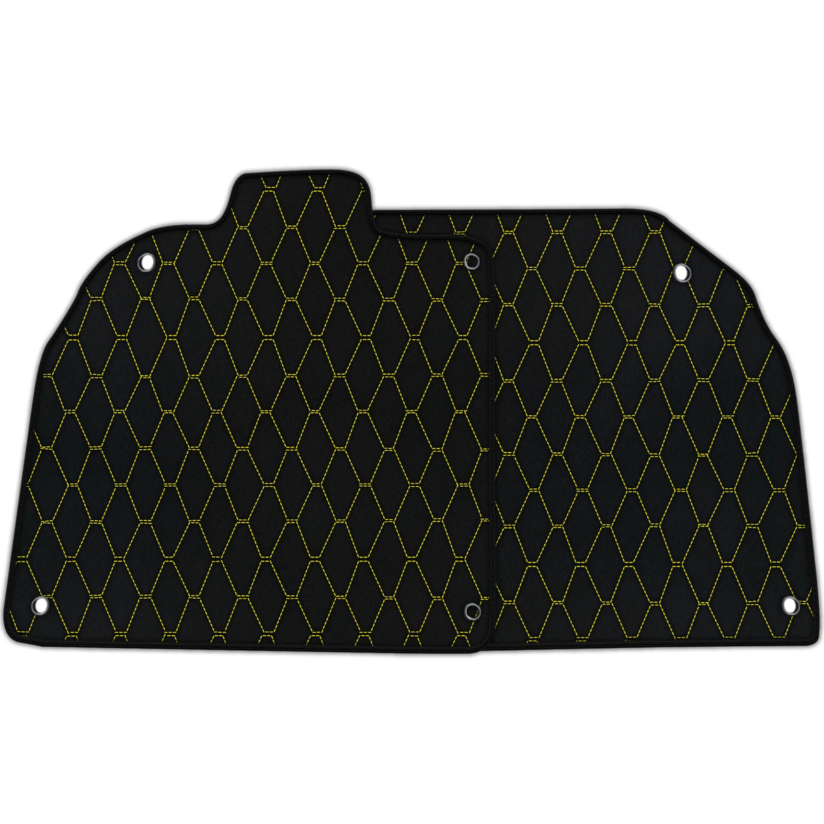 Customizable Leather Floor Mats with Vertical Hex Pattern for Lamborghini Aventador SV (2012-2022)