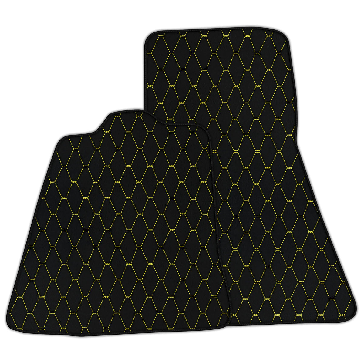 Customizable Leather Floor Mats with Vertical Hex Pattern for McLaren 720S (2017-2021)