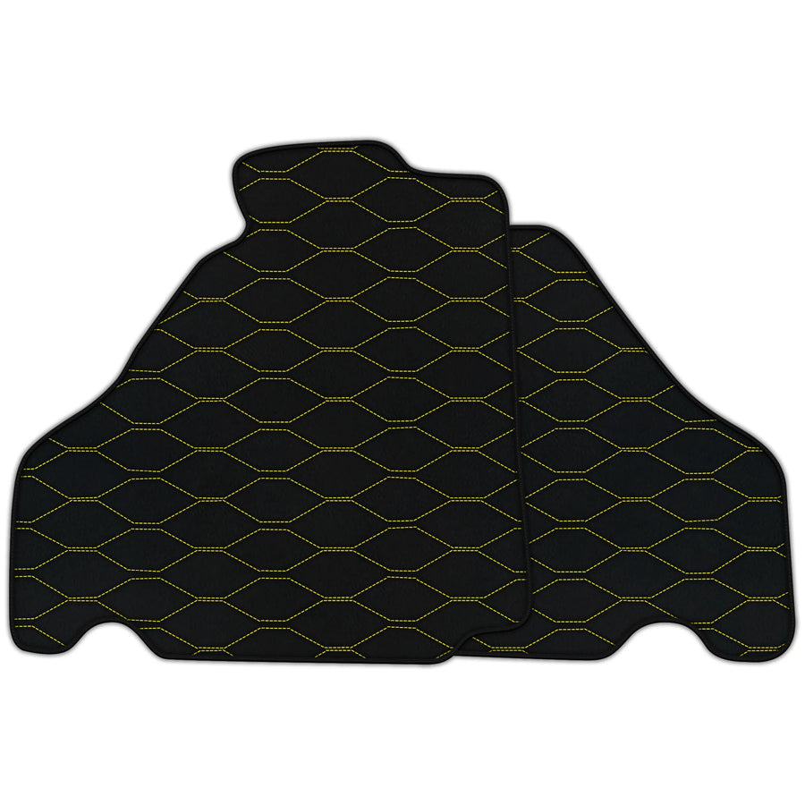 Customizable Leather Floor Mats with Viper Hex Pattern for Ferrari 360 (1999-2005)