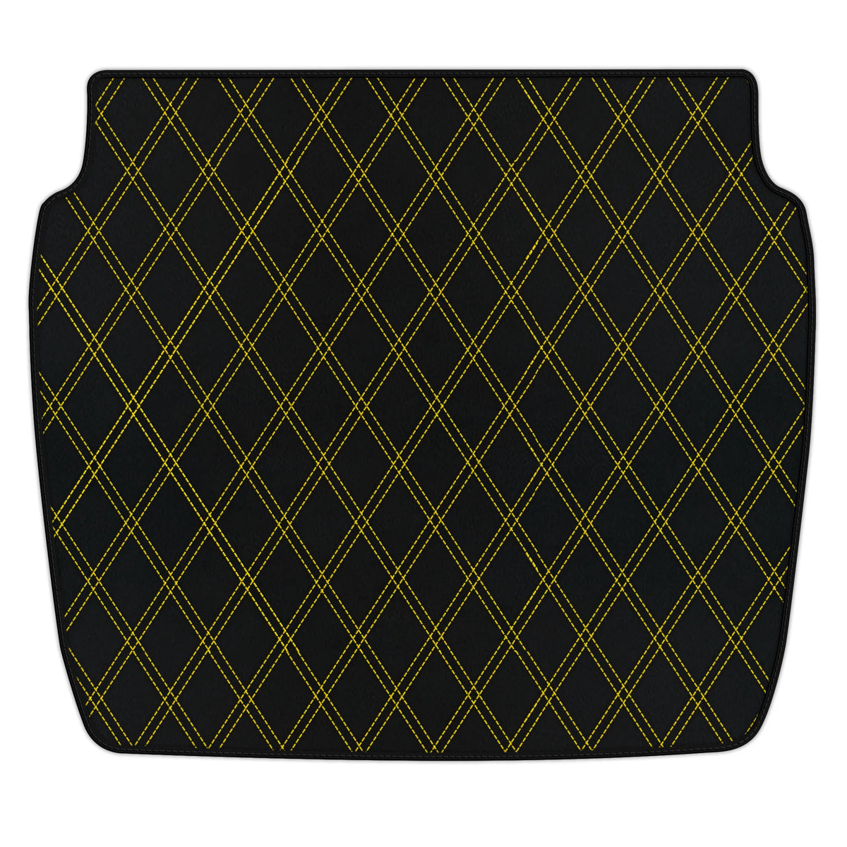 Customizable Leather Trunk Floor Mats with Double Diamond Pattern for Ferrari F355 (1994-1999)