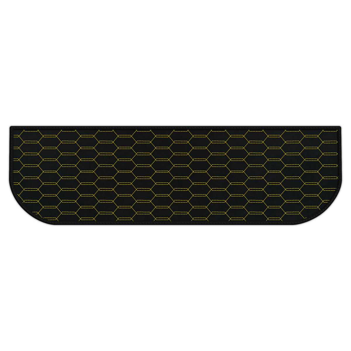 Customizable Leather Trunk Floor Mats with Interlaced Hex Pattern for Ferrari 328 GTS (1985-1989)