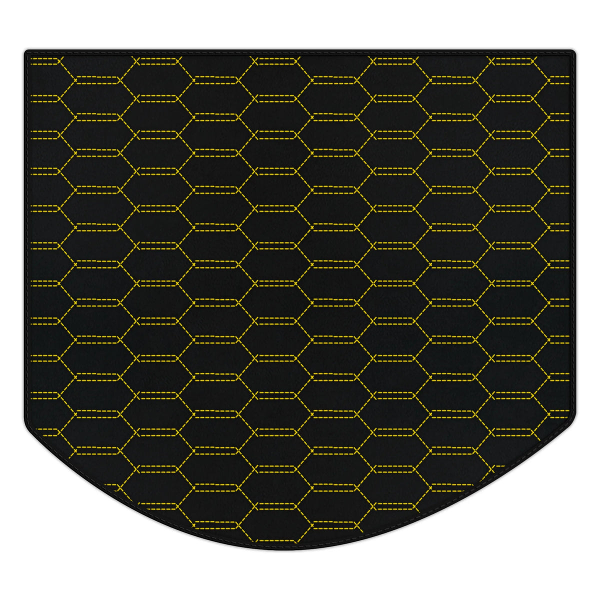 Customizable Leather Trunk Floor Mats with Interlaced Hex Pattern for Ferrari Testarossa (1984–1996)