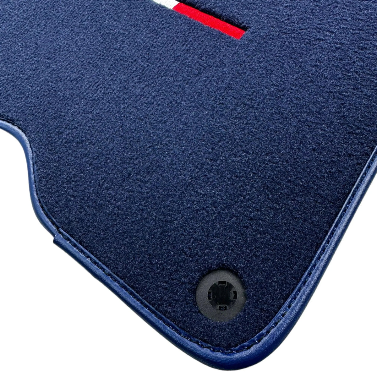 Dark Blue Floor Mats For Ferrari GTC4 Lusso (2016-2023) Italian Edition - AutoWin