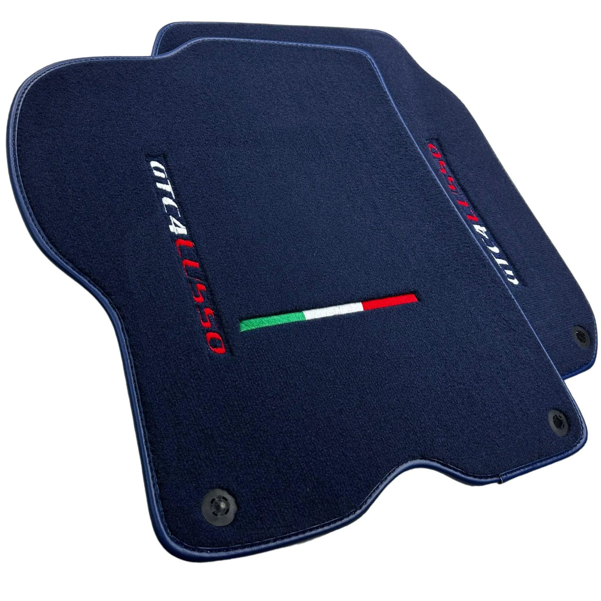 Dark Blue Floor Mats For Ferrari GTC4 Lusso (2016-2023) Italian Edition - AutoWin
