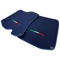 Dark Blue Floor Mats For Ferrari Portofino (2018-2023) Italian Edition - AutoWin