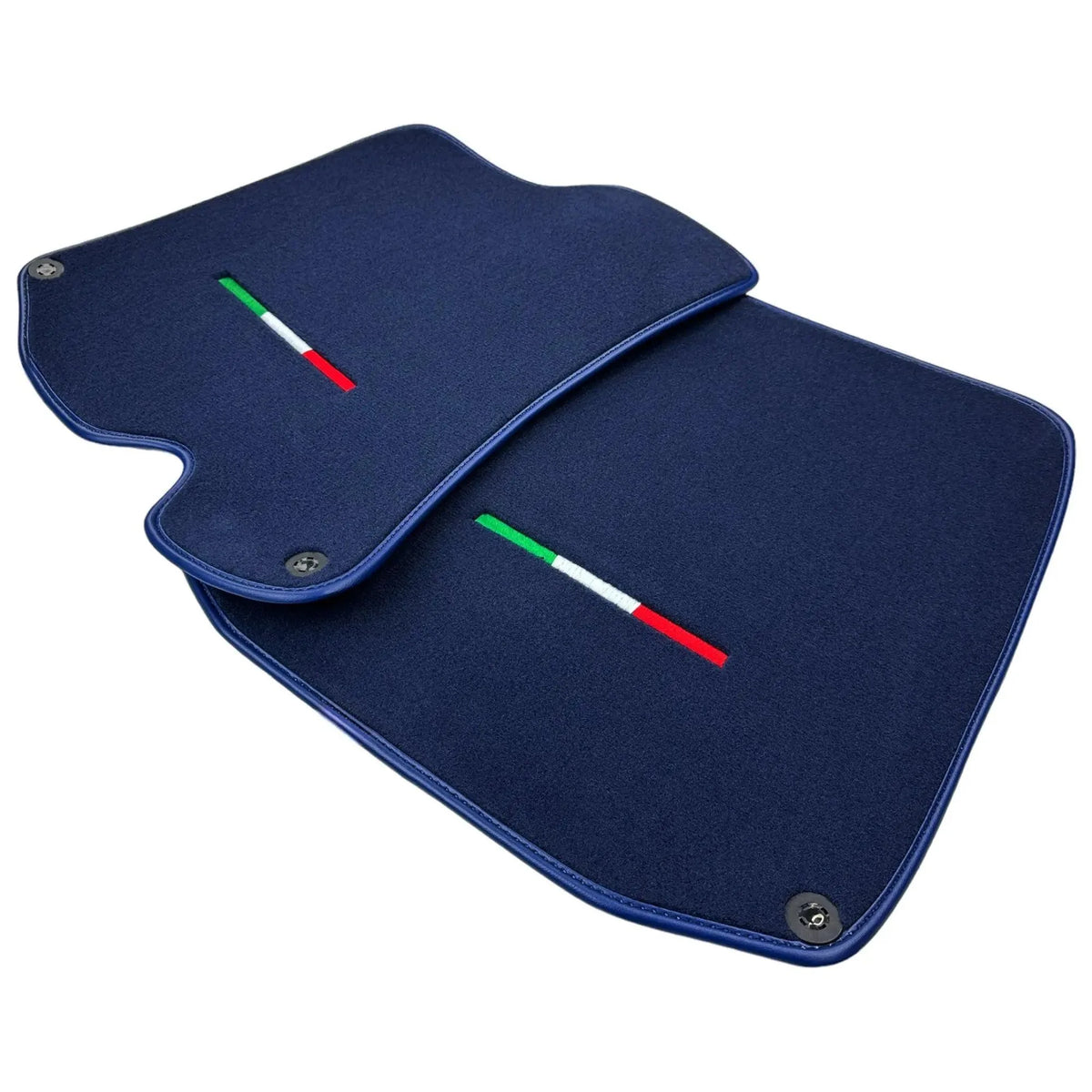 Dark Blue Floor Mats For Ferrari Roma (2021-2027) Italian Edition - AutoWin