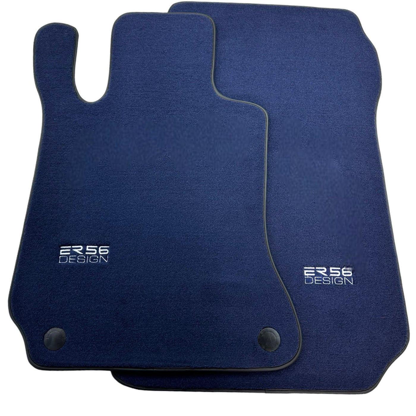 Dark Blue Floor Mats For Mercedes-Benz C-Class W204 (2007-2014) - AutoWin
