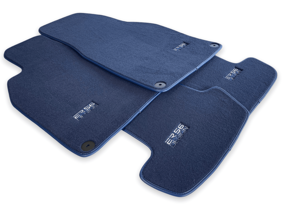 Dark Blue Floor Mats for Porsche Cayenne (2018-2023) | ER56 Design - AutoWin