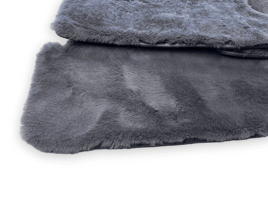 Dark Gray Sheepskin Floor Mats For Rolls Royce Ghost Series II (2021-2024) ER56 Design Brand