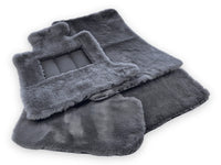 Dark Gray Sheepskin Floor Mats For Rolls Royce Ghost Series II (2021-2024) ER56 Design Brand