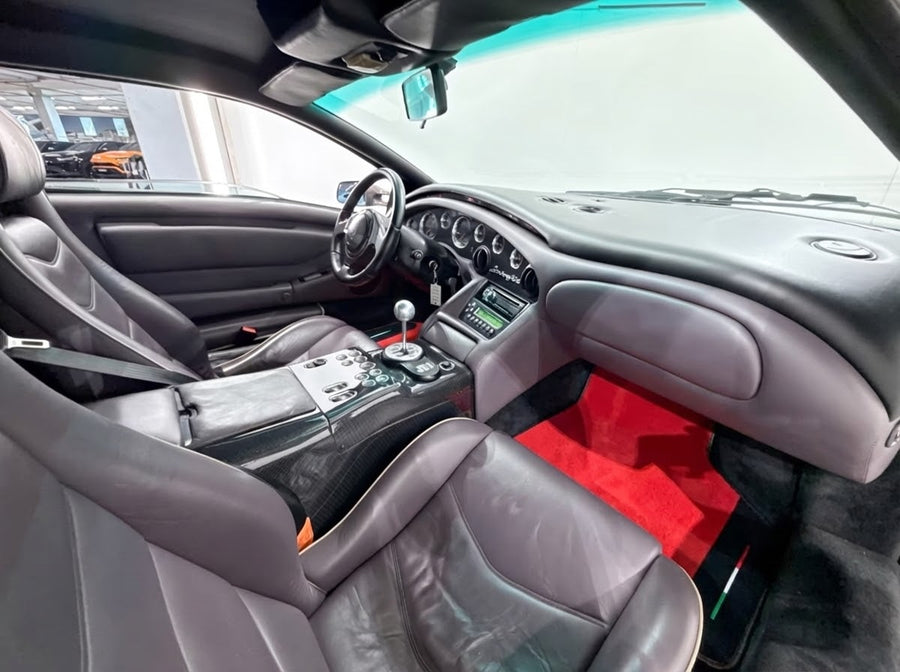 Customizable Red Floor Mats for Lamborghini Diablo 1990-2001 With Alcantara Leather