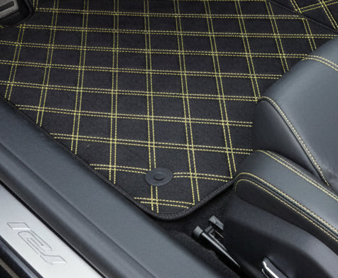 Customizable Leather Floor Mats with ER56 Pattern for Lamborghini Temerario (2025-2026) - AutoWin